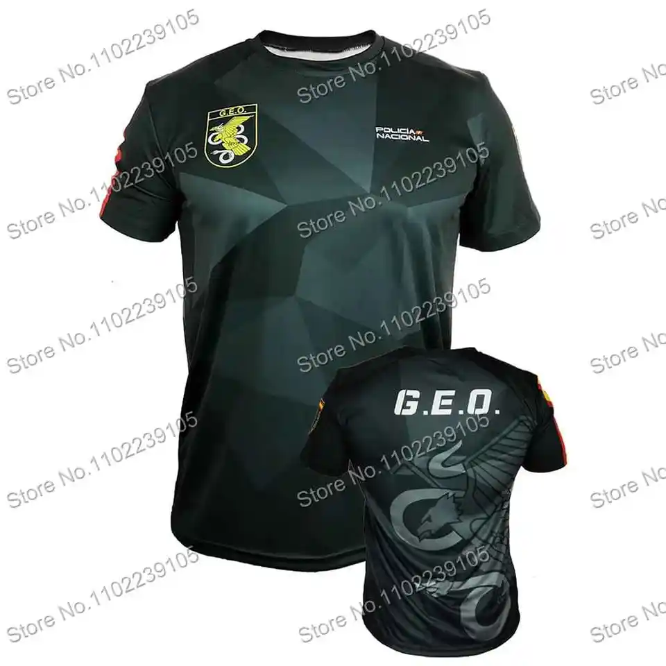 Piel Cabrera Camiseta Policía Nacional Unidad Especial Guías Caninos (U.E.G.C) - Taglia 3XL - Collezione Ufficiale