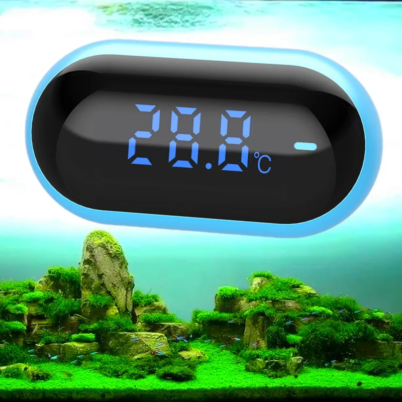 Aquarium Thermometers 2 Pack Digital LCD Water Thermometer for Fish Tank  Aquarium Marine Reptile Habitat Temperature - AliExpress