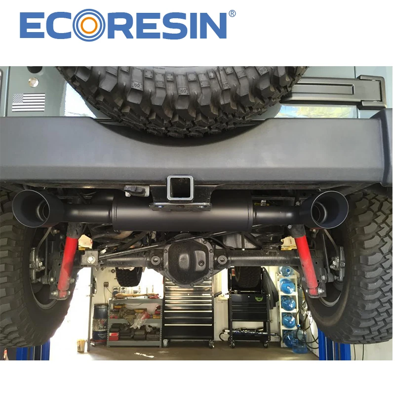For Wrangler Jeep 2007-JK 4*4 Jeep Exhaust Pipe Muffler System Matte Black Auto Parts Accessories Sahare Rubicon