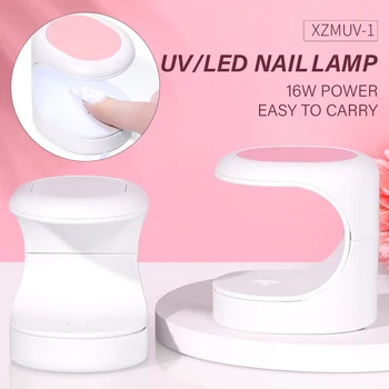 CNHIDS 단일 손가락 미니 Usb Uv LED 젤 네일 드라이어 램프, 다양한 소형 네일 램프, 젤 광택제 경화 매니큐어 기계