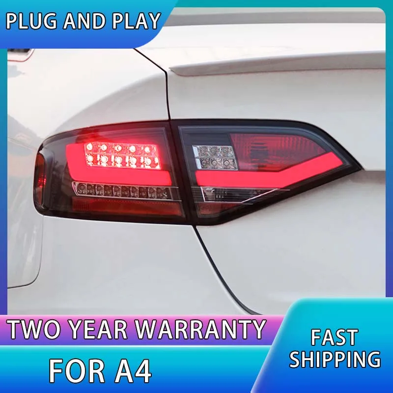 

Автомобильный Стайлинг, задний фонарь для Audi A4 B8 2009-2012 A4L, светодиодный задний фонарь DRL, противотуманная фара, Задний сигнал поворота, задний тормоз