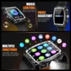 LaNikar New Military Smart Watch for Men1.8'' HD Barrel Screen 50M Waterproof LED Flashlight Fitness Tracker Heart Rate Monitor 4