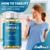 2147-68273f.jpg Omega 3 Fish Oil - with DHA & EPA - Supports Brain, Nervous System, Cardiovascular, Skin Health, Antioxidant - 120 Capsules