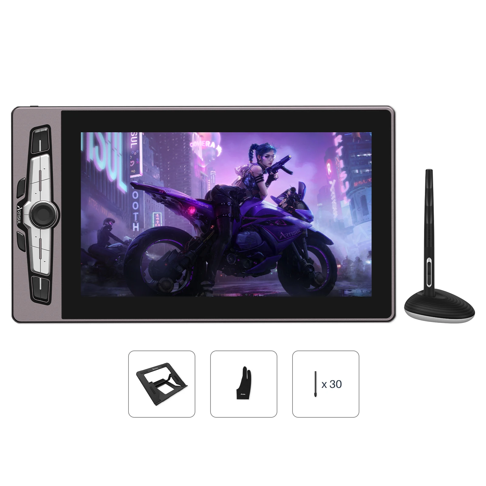 Artisul-デジタル描画タブレット,15.6インチ,ps1603,90% レベル