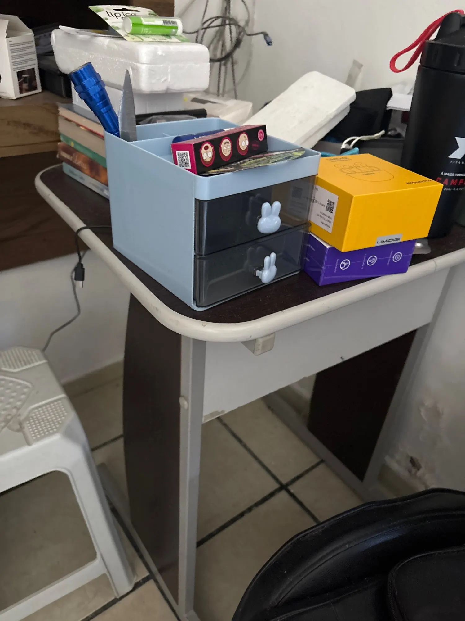 Organizador Mesa Coelho Porta Treco Caneta Gaveta/Maquiagem Escritório Multiuso - Neverdie Store photo review