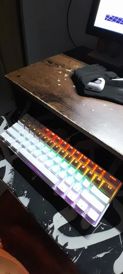 APAYADO K61 60% Wired Mini Mechanical Keyboard RGB photo review