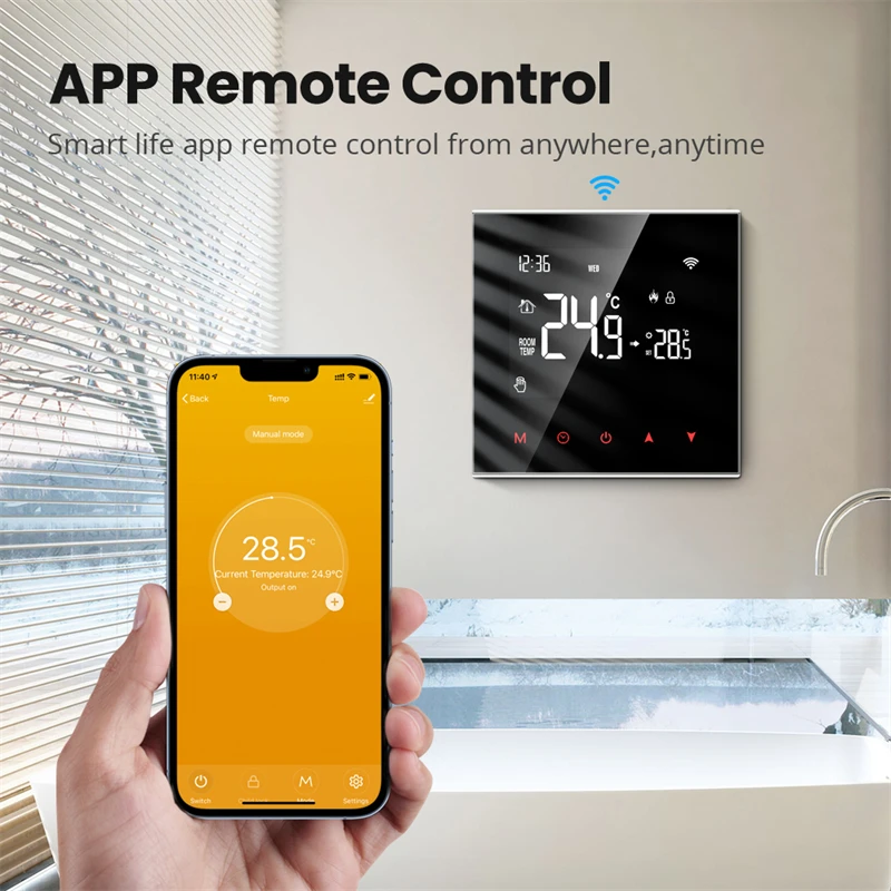 Accf2f982acd54b30a7358ae16d138ebfl Tuya WiFi Smart Thermostat Electric Floor Heating Water Gas Boiler Temperature Voice Remote Controller for Google Home Alexa