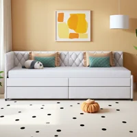 Диван-кровать Rosahqnda 90x200 см, современная 1-местная выдвижная кровать 2 в 1, односпальная кровать, функциональная раскладная кровать, раскладной диван на 1 человека — изображение 2