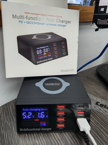 100W 8 Ports USB Charger Quick Charge photo review