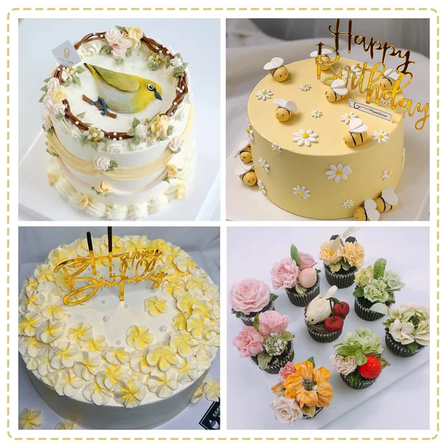 Barkács Madár Szilikon Formák Méh Daisy Virág Fondant Penész Fa Ág Torta Dekorációs Szerszámok Sütés Csokoládé Cukorkás Gyanta Agyag - Image 5
