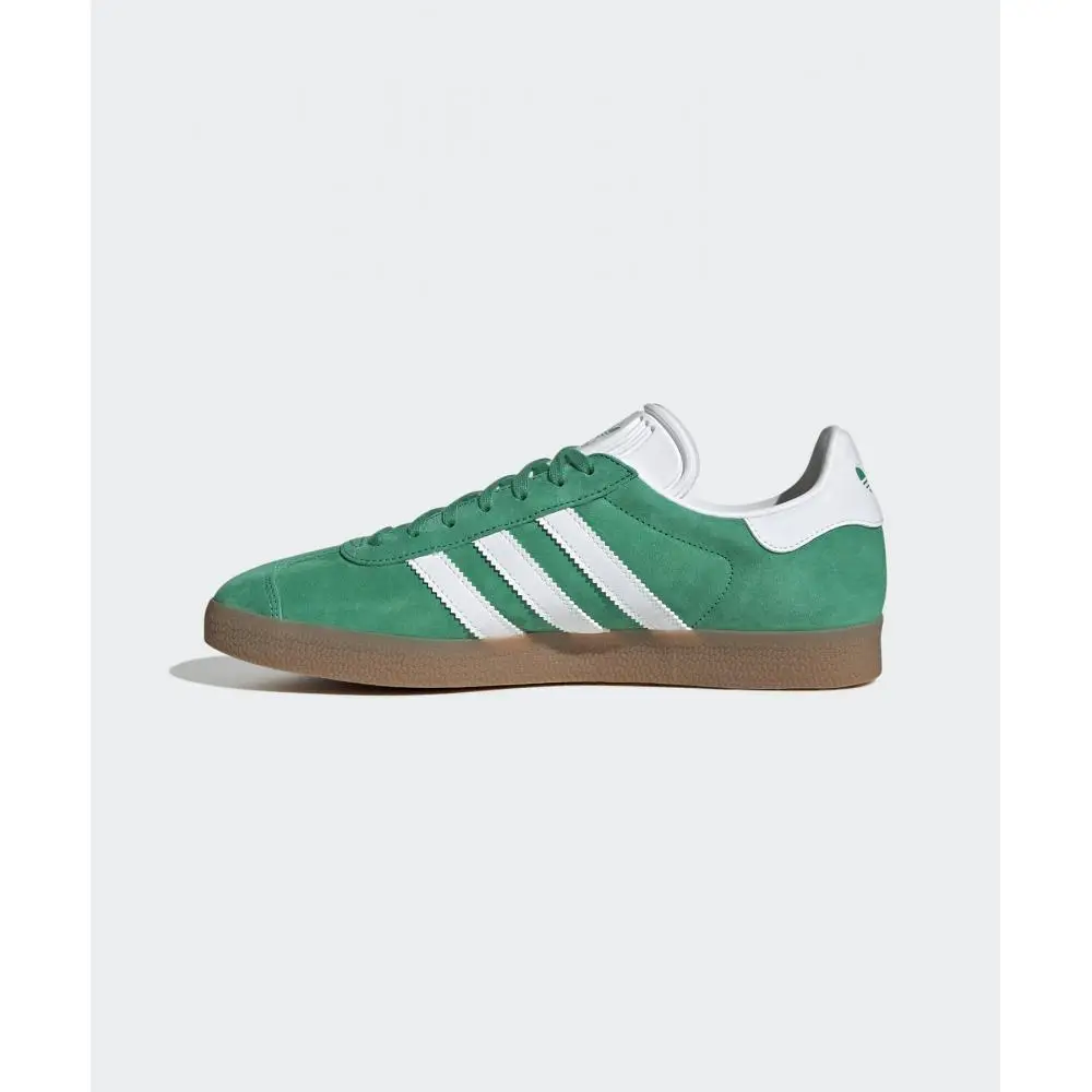 adidas gazelle silver green womens ADIDAS GAZELLE INDOOR WOMEN'S WHITE COLLEGIATE GREEN – BLENDS main image 0