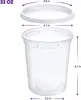 **32 oz Plastic Food Storage Containers, 24-Pack, Disposable with Lids, Ideal for Soups, Sauces, or Snacks** 2