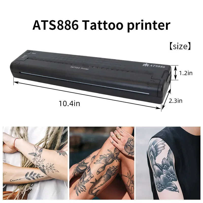 Wireless Tattoo Stencil Transfer Printer Machine ATS886 Portable