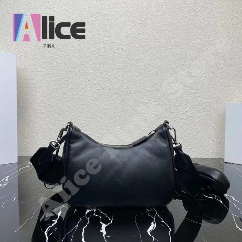 S ice gray nylon crossbody bag