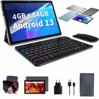 New 4GB RAM 64GB ROM Type-C 10.1" Android 13 Tablet 6000mAh 1280 x 800 IPS RK3562 Quad-Core CPU Dual Camera 1
