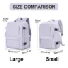 Women's Cabin Travel Backpack Laptop Bag Large Capacity Easyjet Carry-Ons 45x36x20 Backpack Ryanair 40x20x25 Water Resistant Bag 6