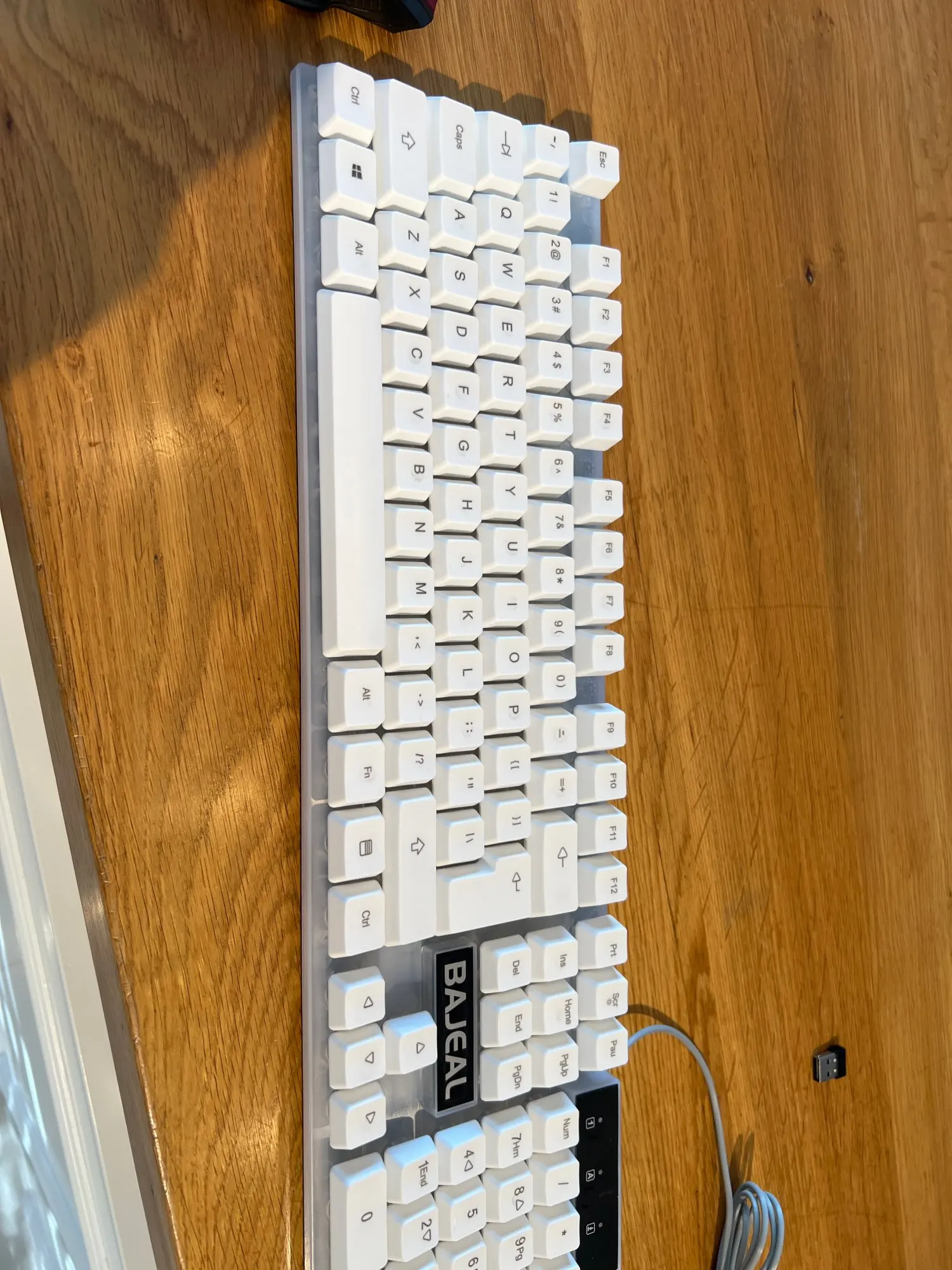 RGB Gaming Keyboard 98 Keys Mechanical Keyboard 1.5m Cable USB Wired Keyboard Seven Color Lights for Computer Laptop PC Gamer photo review