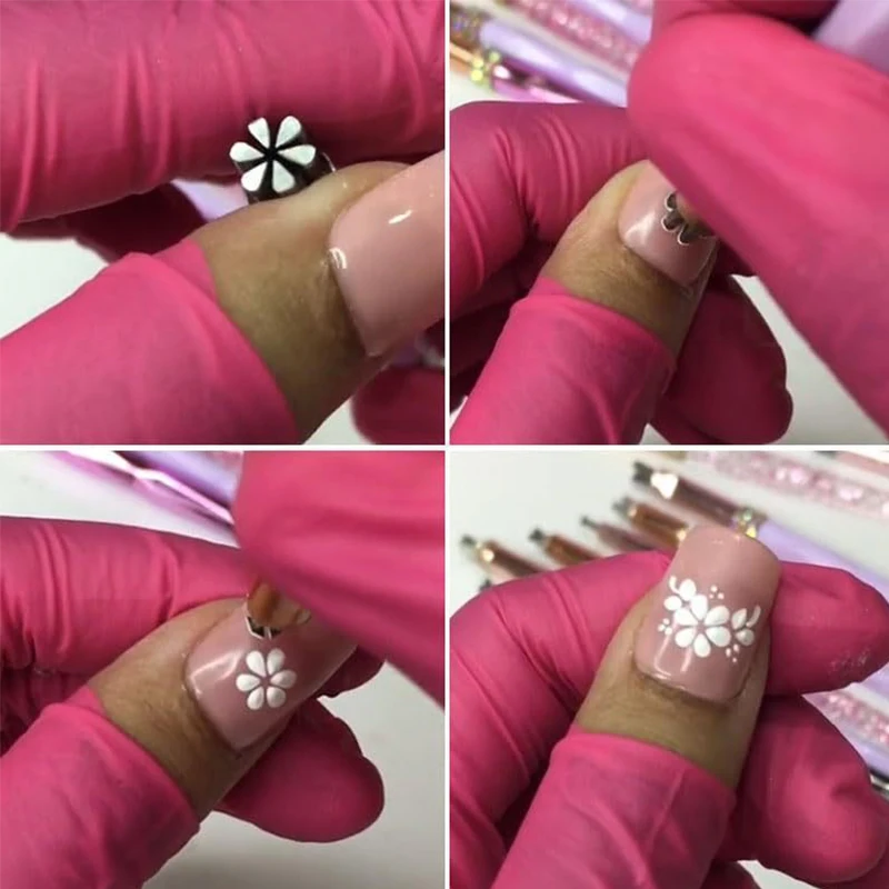 30 stye 네일 아트 스탬프 펜 키트 DIY 네일 디자인 스탬퍼 손톱 아트 도트 도구 여자 여자 네일 낙서 스탬프 연필