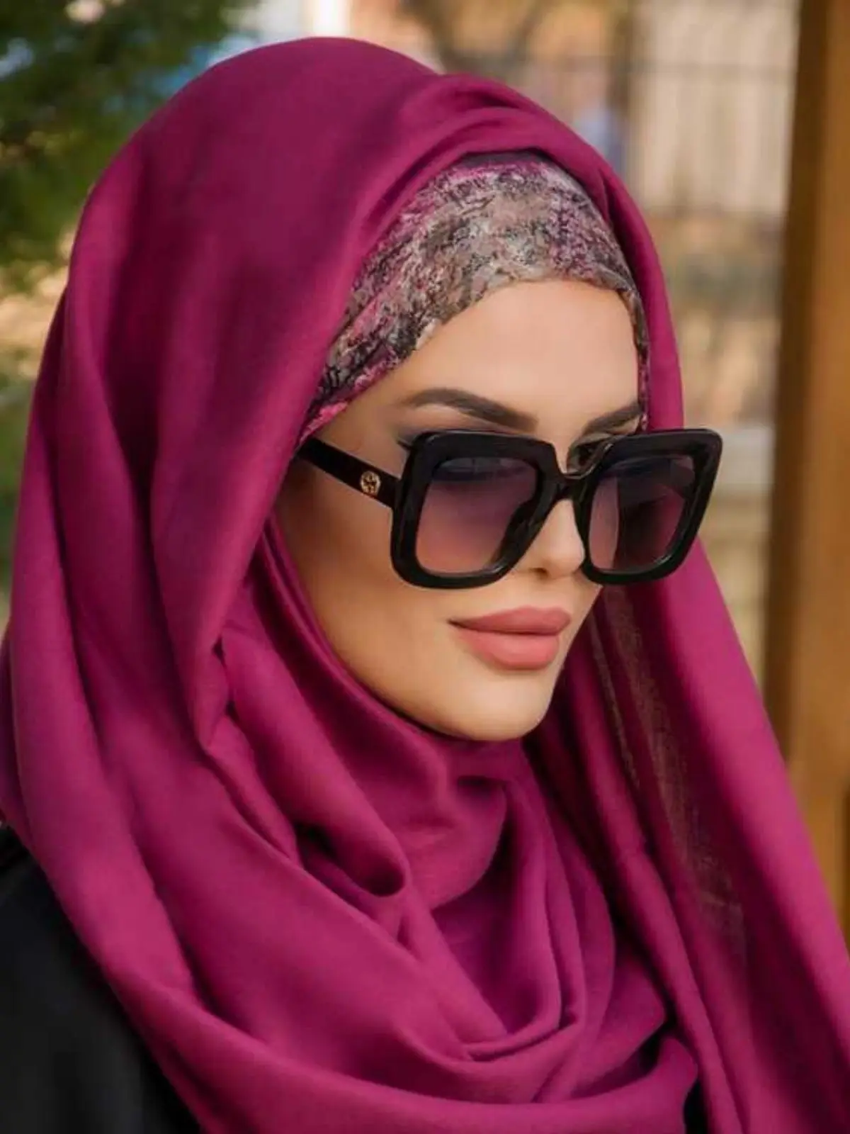 Patterned Double Shawl, Buy 2 Get 1 Free, Bonnet Muslim Fashion Hijab Casual Bonnet Summer Clothing Woman