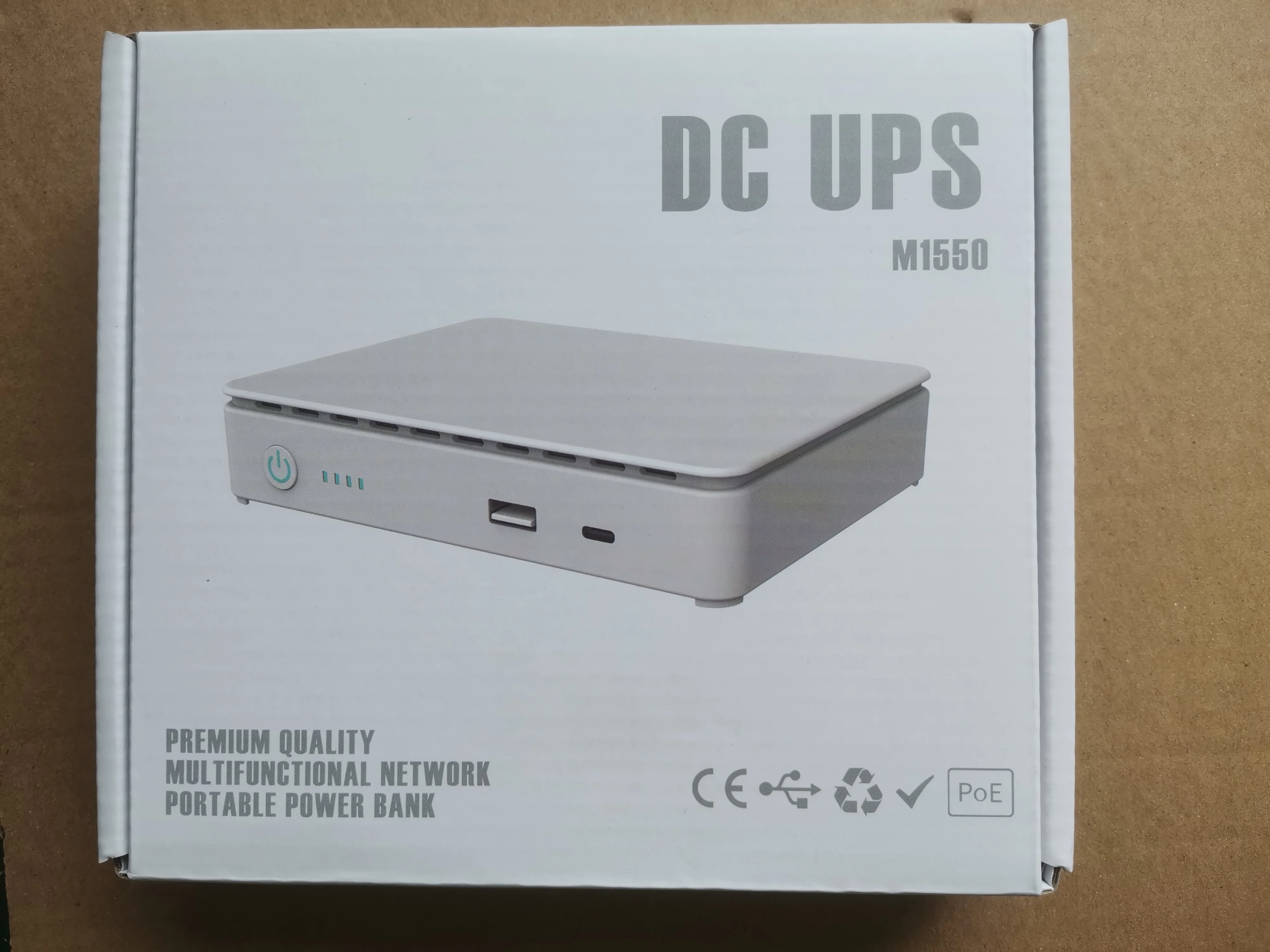Mini DC UPS Backup Power Bank with Lithimum Battery USB TYPE-C POE for WiFi Routers IP Camera