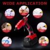 50W Cordless Hot Glue Gun for Milwaukee 18V Battery with 30pcs 7mm Sticks 30s Quick Preheat for Arts & Crafts & DIY (No Battery) 4