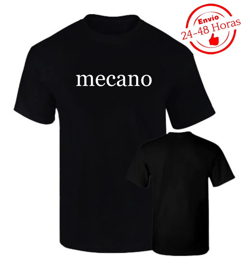 Unisex Algodon 190Grs Premium Black Mecano Music Print White Torroja Cana Premium T-Shirt