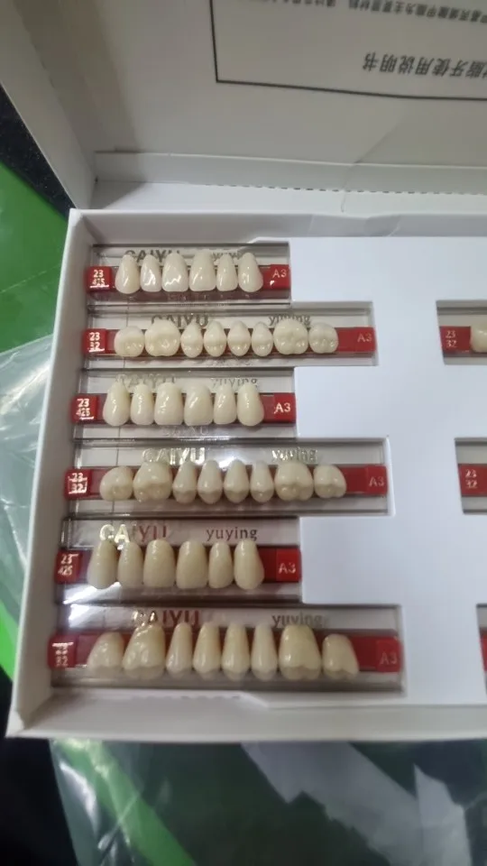 Dientes Falsos De Resina Acrílica, Dentadura Postiza Sintética, Dientes