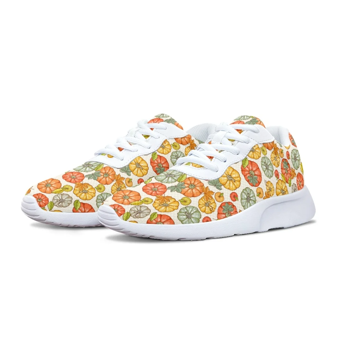 Cartoon Pumpkin Pattern Women's Training Yoga Pilates Shoe Cozy Lace-Up Flats Gym Teen Sneakers Print On Demand tenis masculino