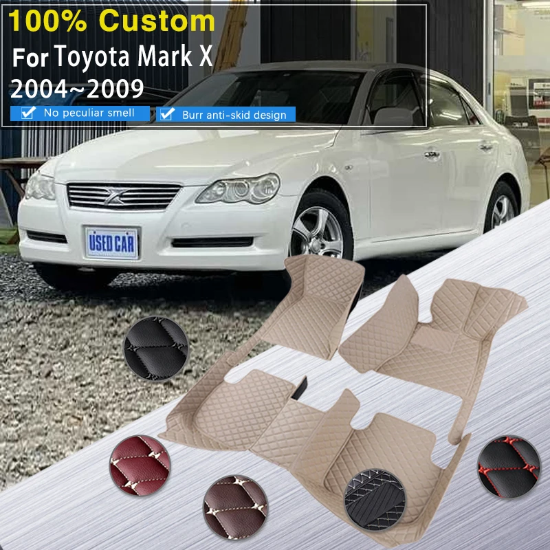 Car Floor Mats For Toyota Mark X X120 2k Mk1 20042009 Waterproof Car Mats Floor Set
