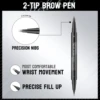 Dual-Ended Forked Tip Eyebrow Pencil with Brush, 2-in-1 Waterproof and Smudge-Proof, Precise Definition for Natural Looking Brow 6