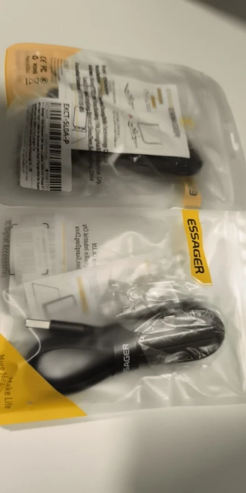 Essager 100W Elbowed USB Type-C Cable 100W For iPhone 17 16Pro Max Type C Cable for Macbook pro Fast Charge Wire for Huawei ipad photo review