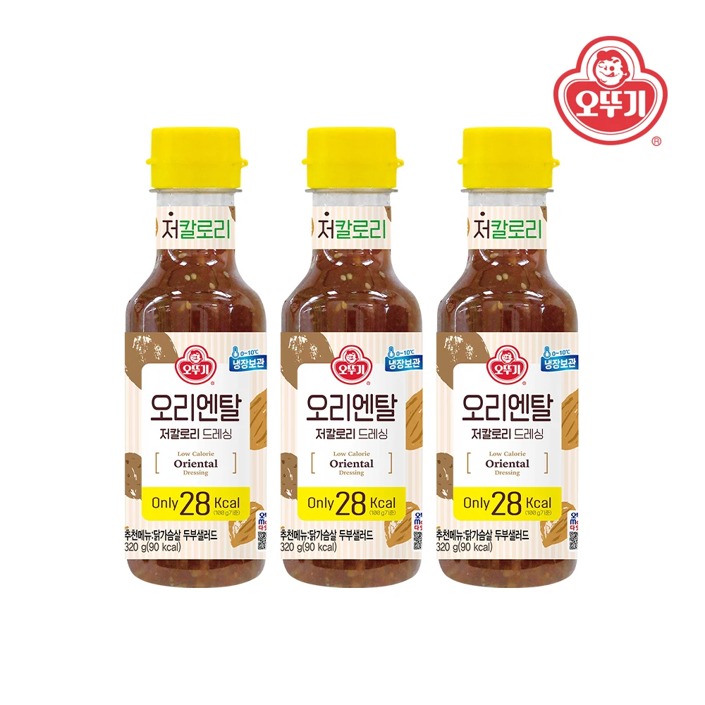 오뚜기 저칼로리드레싱 오리엔탈 320g x 3개