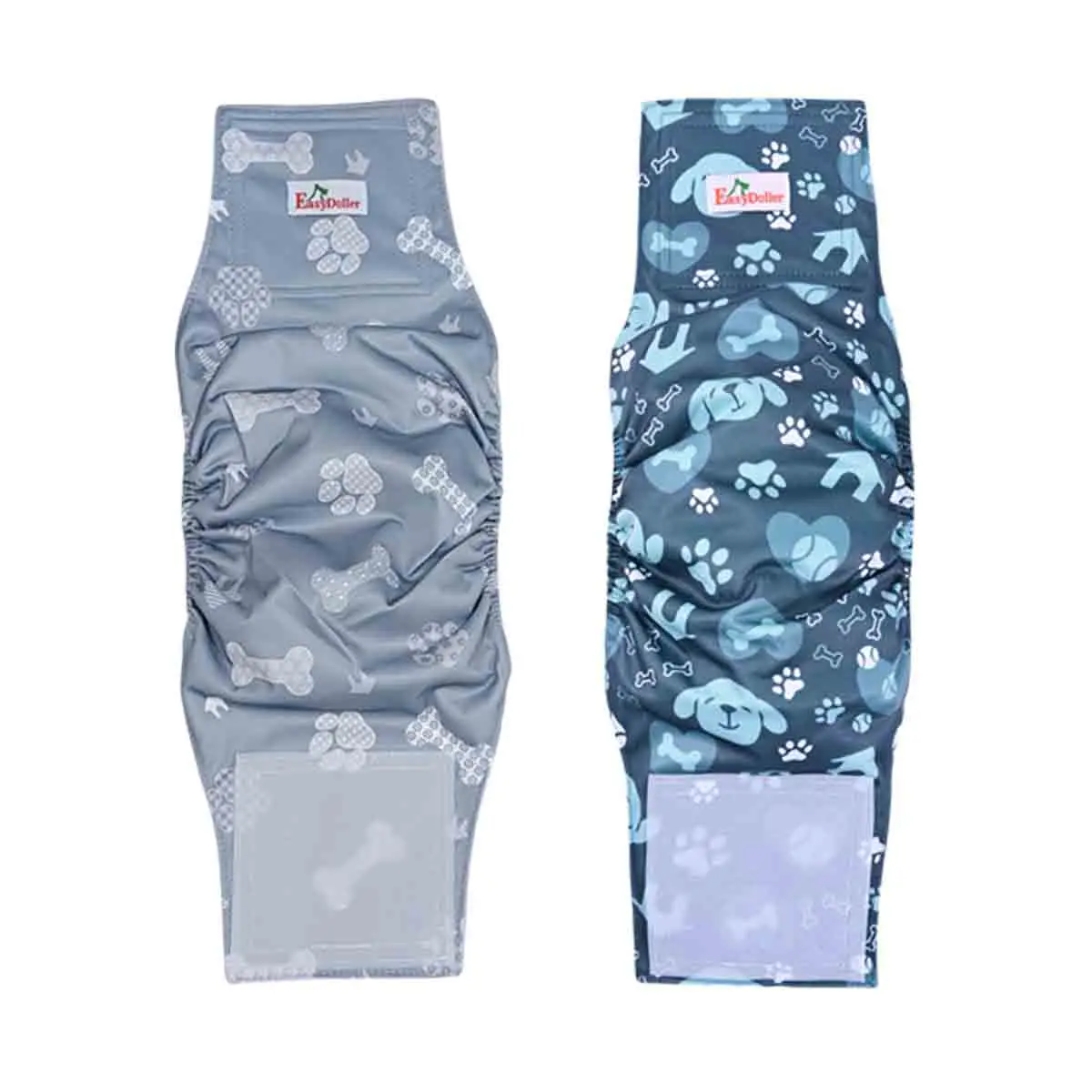 Male Dog Diaper Washable Reusable Pet Nappy Belly Band Wrap 2 Pack