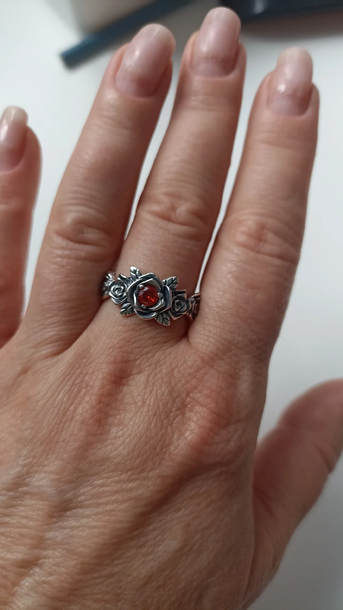 Blood-Red Rose Ring