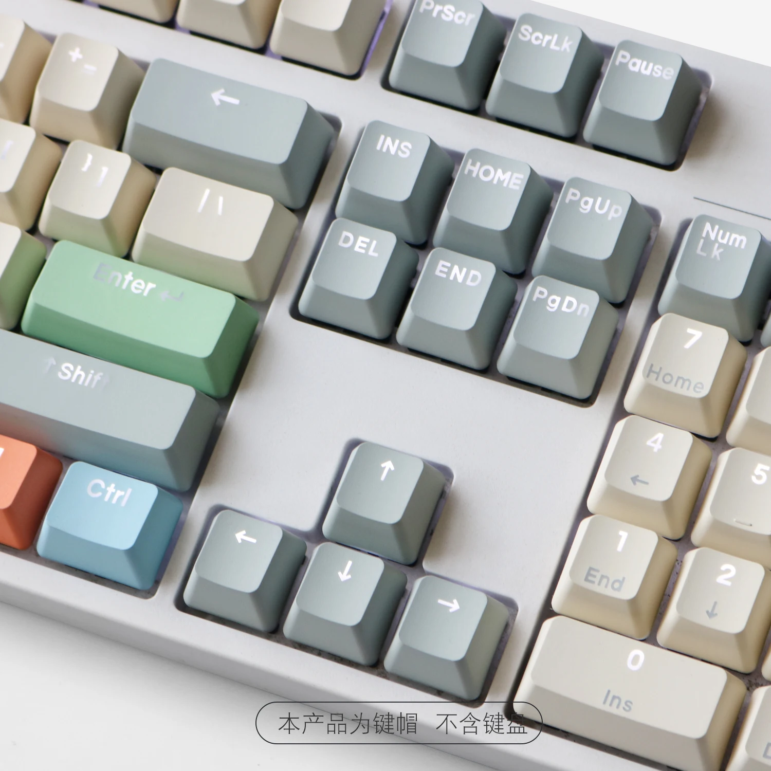 Canvas Translúcidas Keycaps para Teclado Mecânico Side ou Top Print Keycap Pbt Double Shot Perfil Oem 1.75u Shif - Imagem 5
