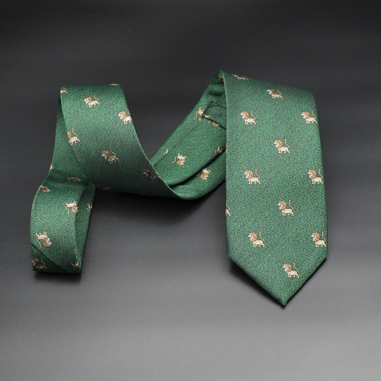 Luxus 8CM Herren Krawatte Pferd Löwe Koala Krawatte für Mann Bräutigam Trauzeuge Jacquard gewebt Tier formale Business Party Zubehör – Detail 7