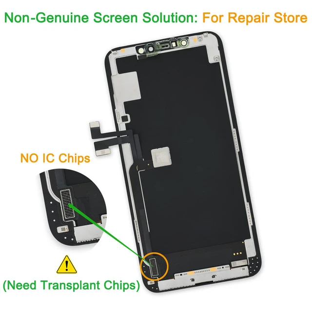 Écran d'affichage OLED pour iPhone, pas de puces IC tactile