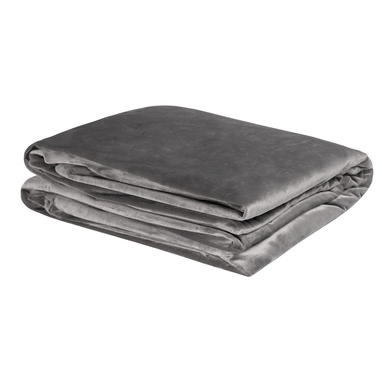 Weight Blanket for Adults Removable Warm Microfiber Covers Grey