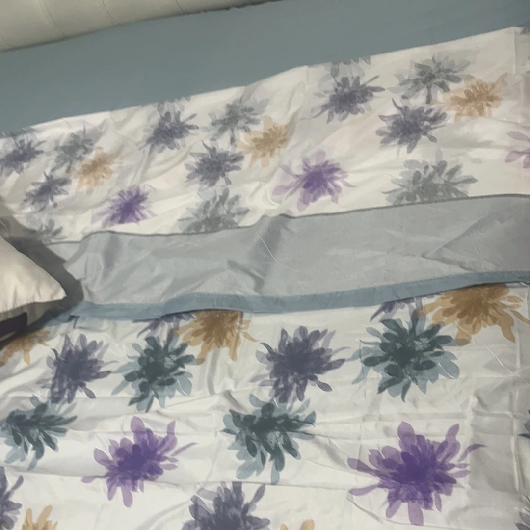 Juego de sábanas ligero, suave, fresco. Azul, Rosa, Gris, Verde. Juego de Cama 100% Microfibra tacto Satén. Cama de 150, 135, 90 y 105. Primavera, Verano. Dormitorio Elegante, Alegre, Colorido,Luz photo review