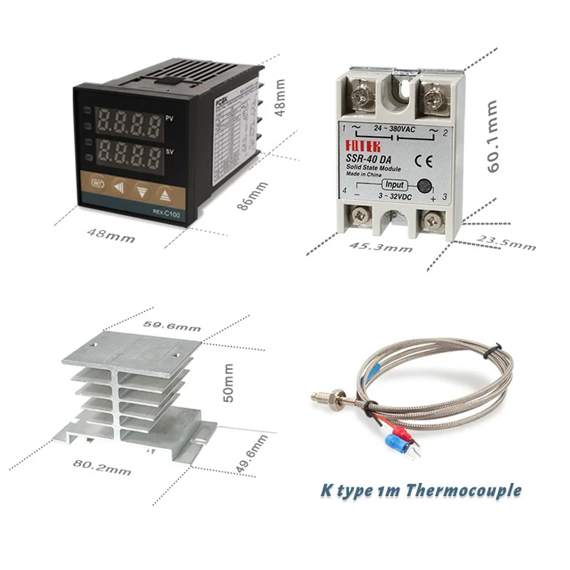 รูปสินค้า ตัวควบคุมอุณหภูมิ PID 400°C ควบคุมแม่นยำ ขาออก SSR 40A