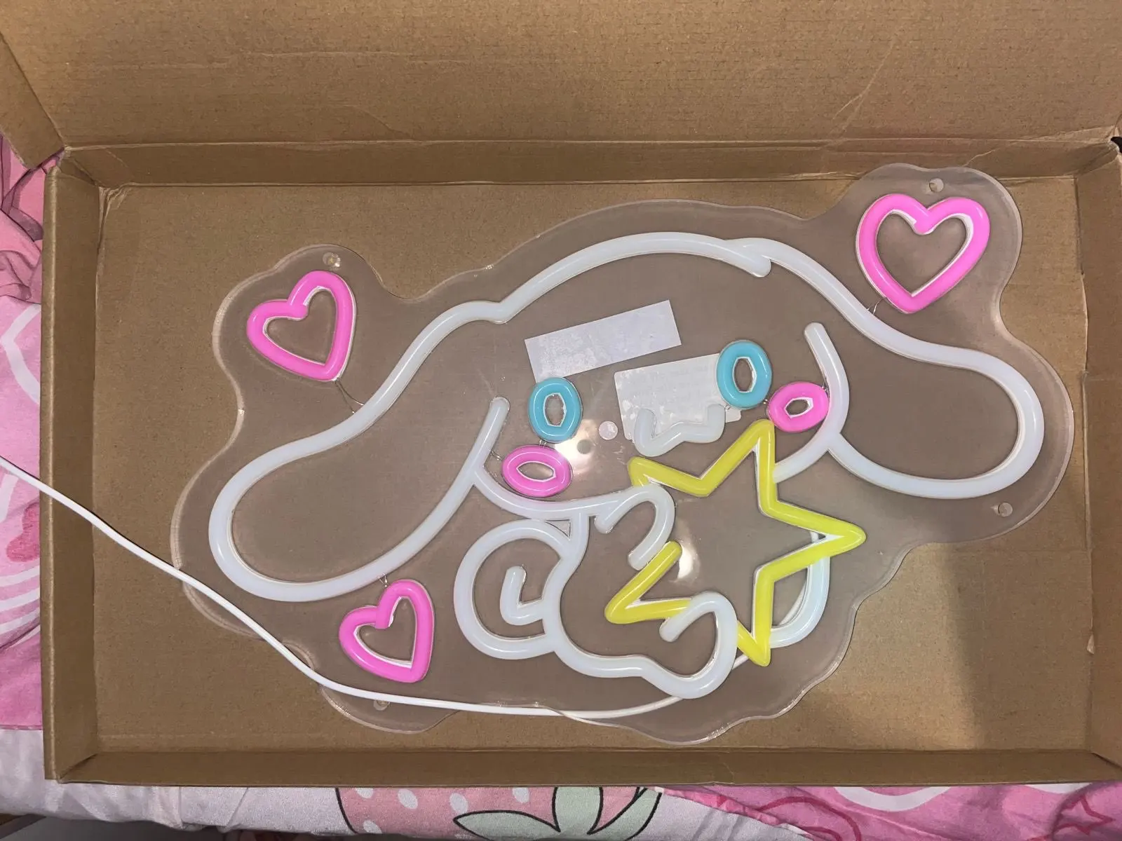 Bunny Neon Sign, customer photo