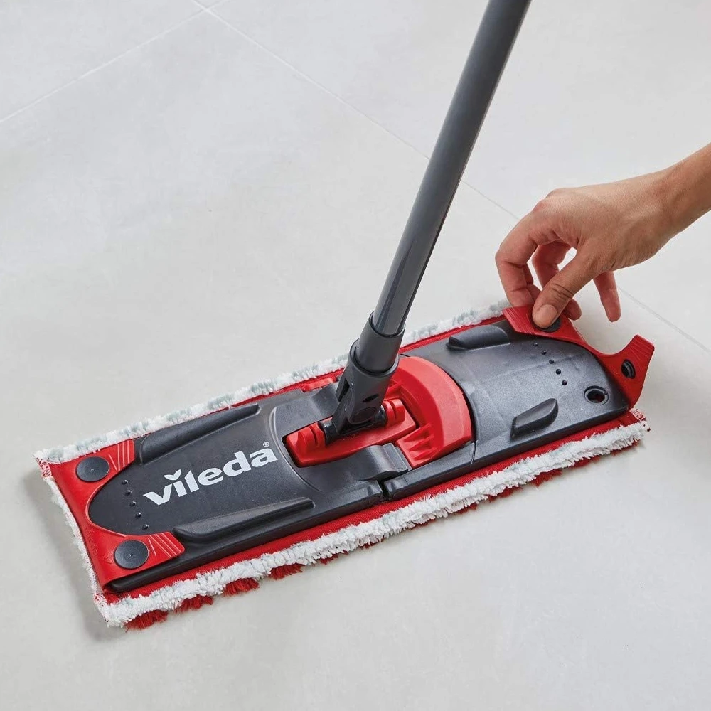 Vileda Turbo Mop Cleaning Bucket Pedal Kit Wash Floor Microfiber Cloth Wet  Dry Hands Free Crimping - Mops - AliExpress