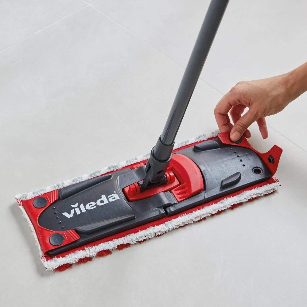 Vileda Turbo Mop Cleaning Bucket Pedal Kit Wash Floor panno in microfibra  Wet Dry Hands Free Crimping - AliExpress