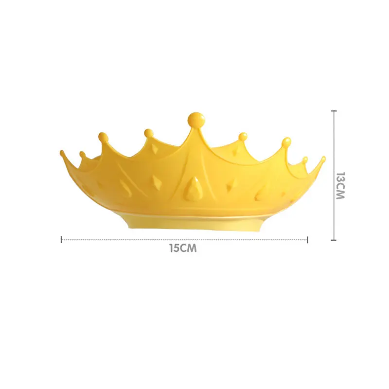 Newest Soft Kids Waterproof Cap Children Bath Shower Cap Crown Shower Cap Soft Cartoon Baby Shower Hat Baby Shampoo Ca 6