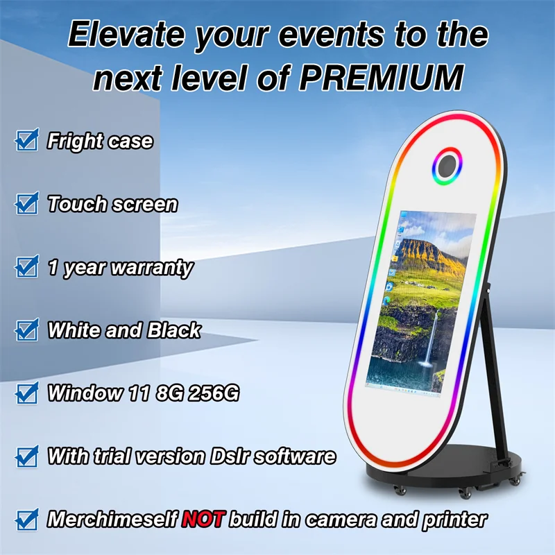 Magic Mirror Photo Booth Instant Print 32 Inch Touch Screen Magic Mirror Photo Booth Selfie LED Light Photo Booth Event for Wedd Acdb7cd5d2e324e1bbc59fb3320e26a8fT