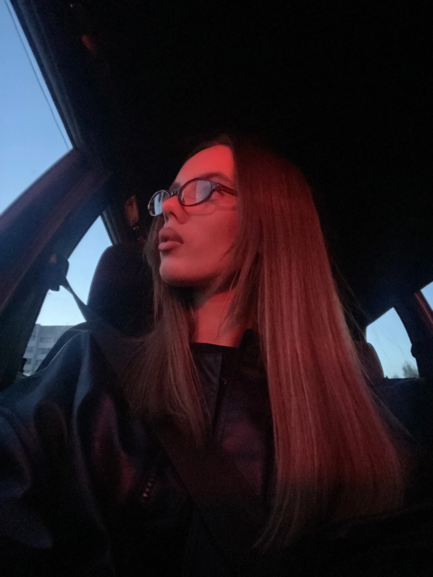 Retro Oval Glasses Women Girls Y2K Red Green Frame Glass Eyewear Decorative Computer Anti-blue Eyeglasses with Seaside Driving photo review