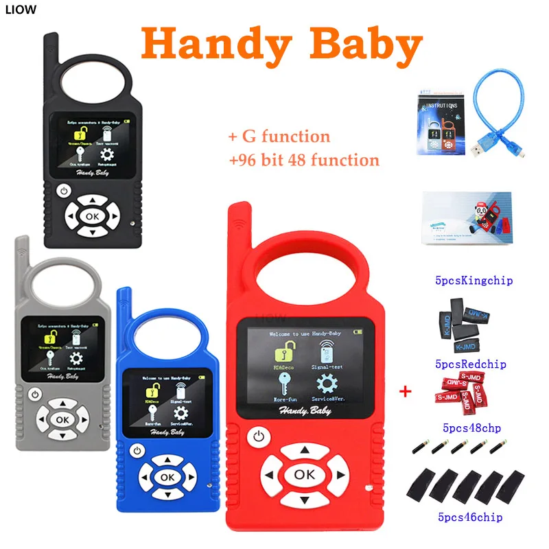 Programador de llaves automático para coche, copiadora de Chip de llaves de  coche HandyBaby3, práctico, BabyIII, libre de 96 bits, 48 funciones, para  Chip 4D/46/47/48/G/King/Red - AliExpress