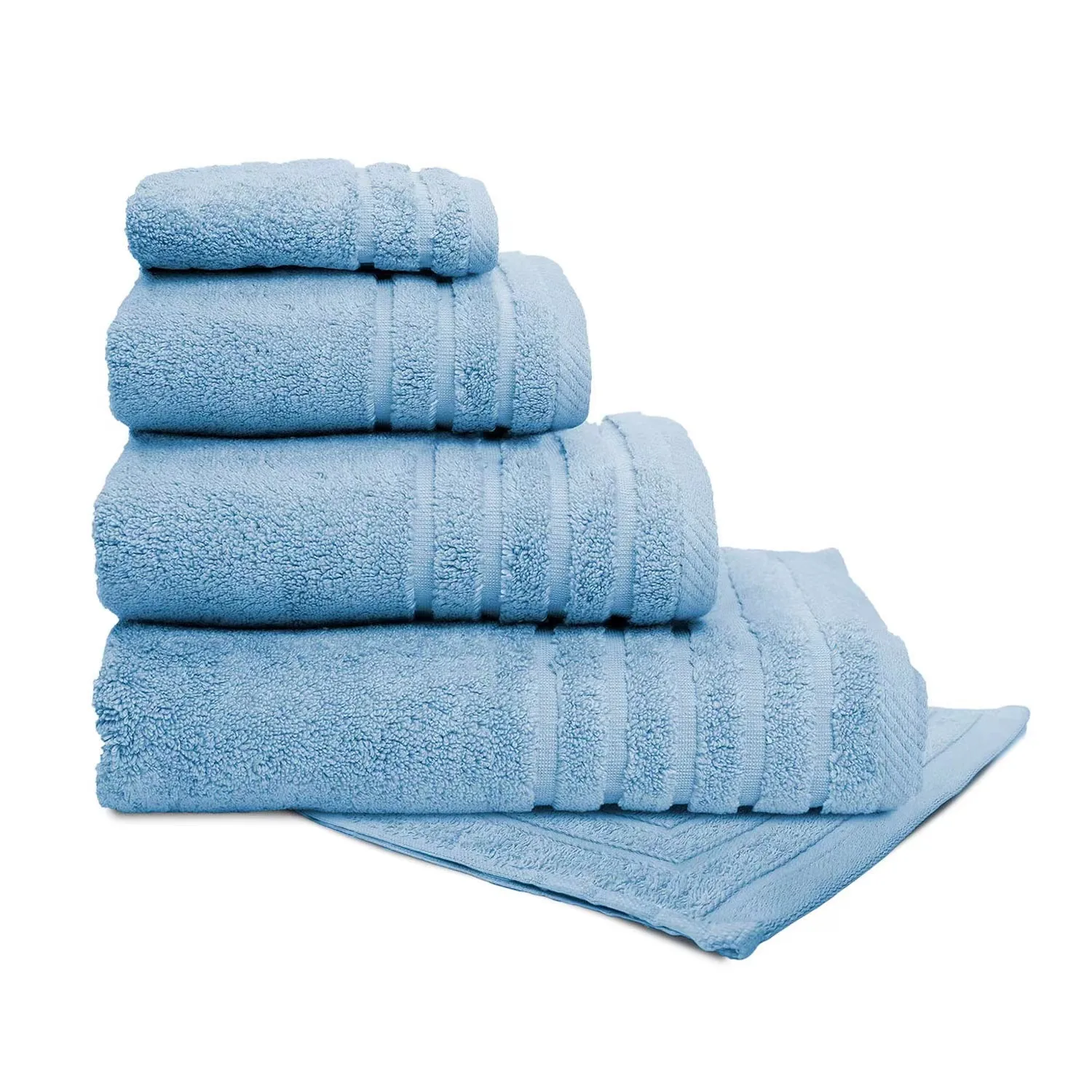 Set Asciugamani Lusso 8 Pezzi 100% Cotone 550g/m² - 2 Teli Bagno, 4 Asciugamani, 2 Ospiti - Morbidi E Assorbenti, Grigio Scuro - 3