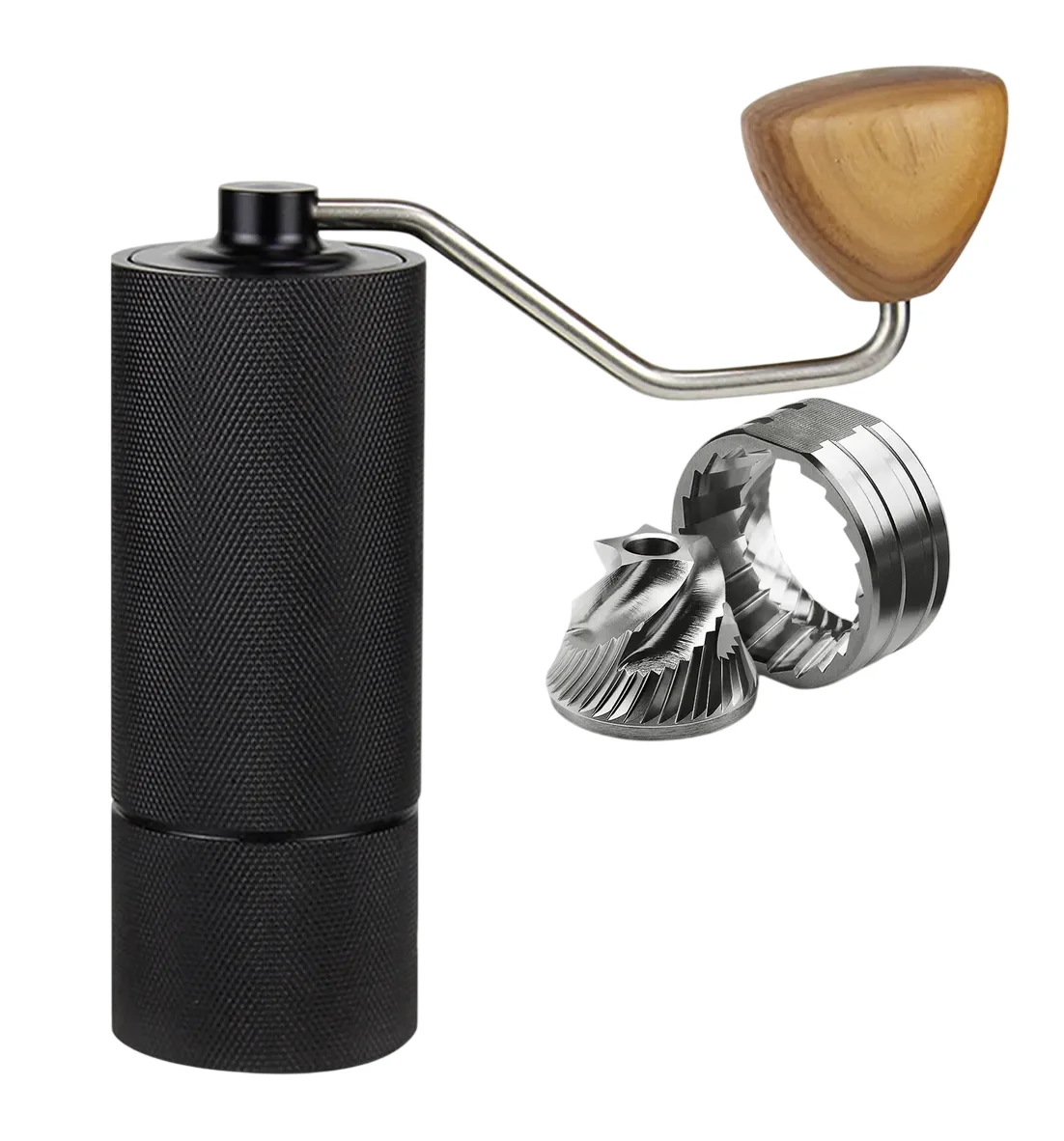 Molinillo De Cafe Manual Portátil Coffee De Acero Inoxidable Negro