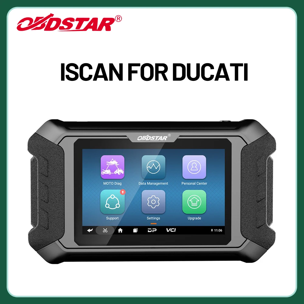 

OBDSTAR iScan for DUCATI Motorcycle Diagnostic Scan Tool and Key Programmer Service Light Reset Multi-Language